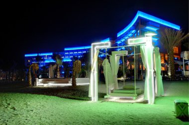 gece aydınlatma modern luxury hotel, dubai, Birleşik Arap Emirlikleri