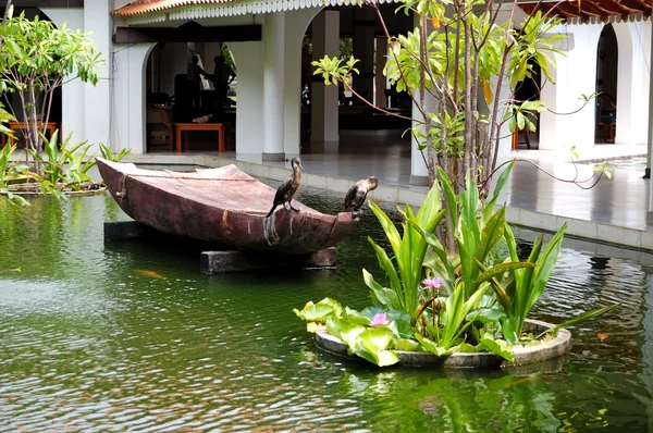 La decoración de un hotel de lujo, Bentota, Sri Lanka — Foto de Stock