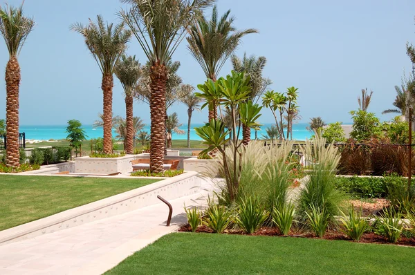 Die Dekoration von Luxushotels, saadiyat island, abu dhabi, uae — Stockfoto