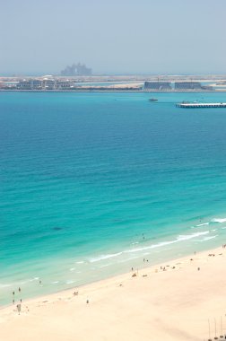 Sahil manzaralı jumeirah hurma insan yapımı ada, dubai, Birleşik Arap Emirlikleri