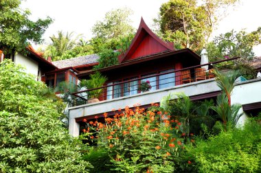 Tay tarzı hotel, phuket, Tayland, lüks villa