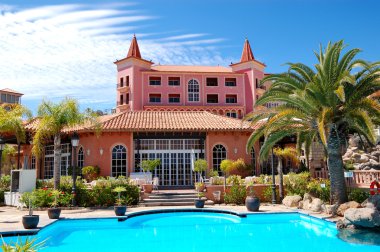 lüks otel, tenerife ada restoran yakınında Yüzme,