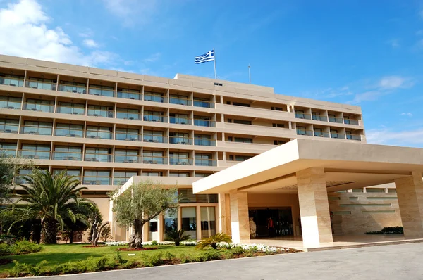 Budování luxusní hotel, Chalkidiki, Řecko — Stock fotografie