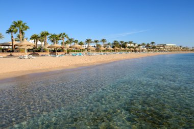 Lüks otelin kumsalı, Sharm el Sheikh, Mısır
