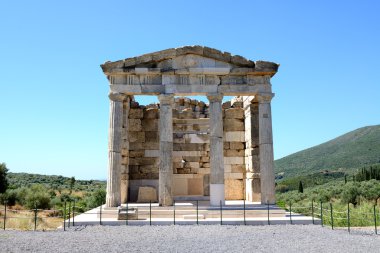 The mausoleum in ancient Messene (Messinia), Peloponnes, Greece clipart