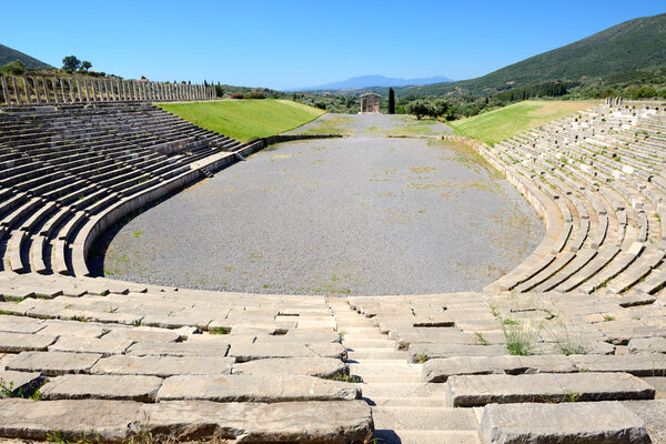 The stadium with mausoleum in ancient Messene (Messinia), Pelopo
