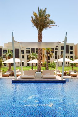Yüzme havuzunda, lüks otel, saadiyat Adası, abu d siper al