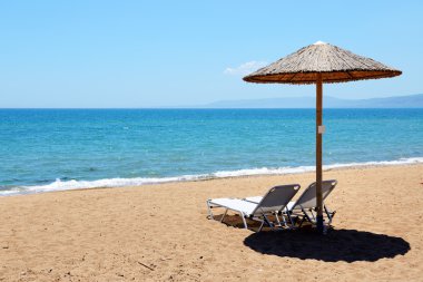 Sahilde lüks otel, peloponnes, Yunanistan