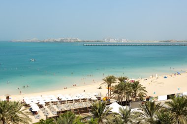 Sahil manzaralı jumeirah hurma insan yapımı ada, dubai, Birleşik Arap Emirlikleri