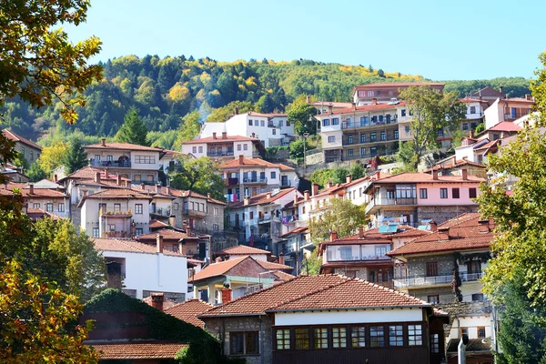 Le case in Metsovo villaggio greco, Grecia — Foto Stock