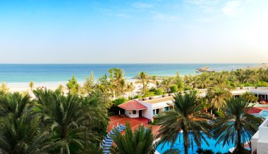 Sahilde lüks hotel, ajman, Birleşik Arap Emirlikleri Panoraması