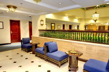 gece aydınlatma, ajman, Birleşik Arap Emirlikleri daki lüks otel iç