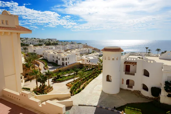 Budování luxusní hotel, sharm el sheikh, egypt — Stock fotografie