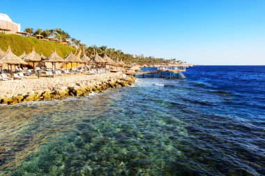 Lüks otelin kumsalı, Sharm el Sheikh, Mısır