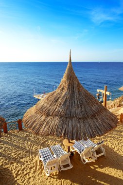Lüks otelin kumsalı, Sharm el Sheikh, Mısır