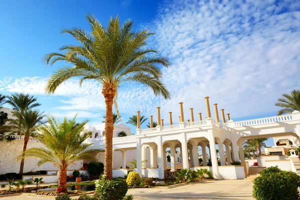 Área de recreação no hotel de luxo, Sharm el Sheikh, Egito — Fotografia de Stock