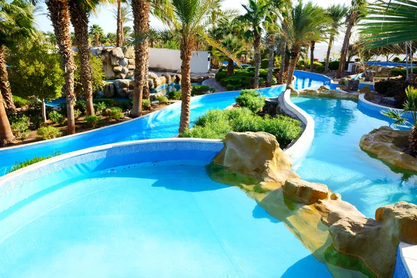 Swimming pool at luxury hotel, Sharm el Sheikh, Egypt — Stock Photo, Image