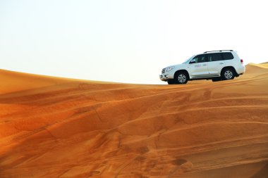 Dubai, Birleşik Arap Emirlikleri - 12 Eylül: off-road araç içinde dubai çöl gezisi