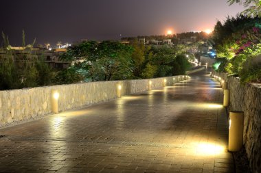 lüks hotel, ras al khaima, Birleşik Arap Emirlikleri, gece aydınlatma