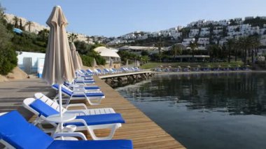 Türk resort, bodrum, Türkiye'de sahilde kaydırma
