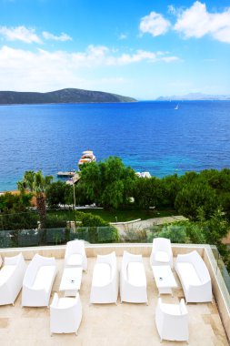 Deniz Manzaralı Teras, lüks otel, bodrum, Türkiye