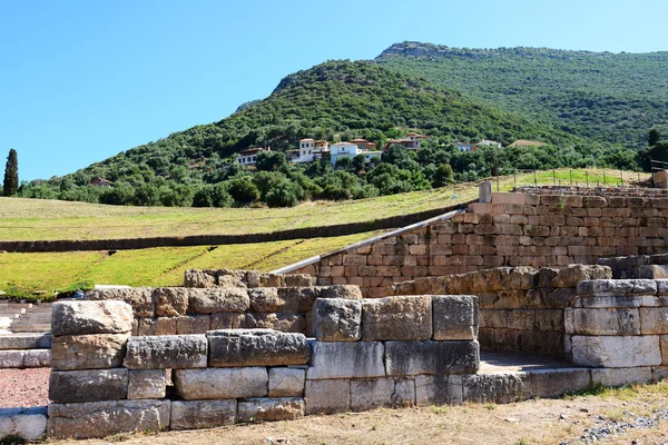 Die Ruinen im antiken Messene (Messinien), Peloponnes, Griechenland — Stockfoto