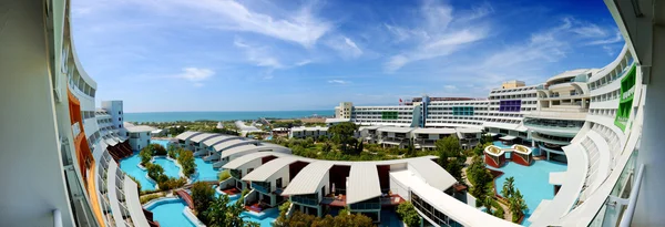 Panorama moderní luxusní hotel, antalya, Turecko — Stock fotografie