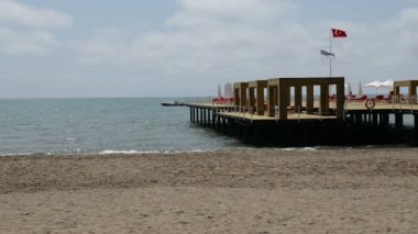 pier yakınındaki kumsalda lüks otel, antalya, Türkiye