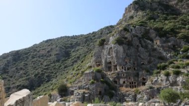 myra, antalya, Türkiye'de kaya mezarları aşağı kaydırma