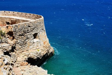 Yunanistan 'ın Girit kentindeki Spinalonga Adası' ndaki kale