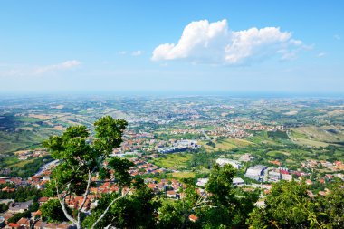 la vista dal Monte titano, san marino