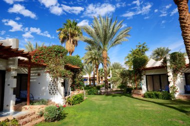 Lüks oteldeki tatil villaları, Sharm el Sheikh, Mısır