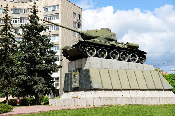 Bila Tserkva Ukraine May View Soviet Tank War Memorney Release — 스톡 사진