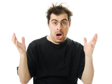 umutsuzluk bir adam çığlık