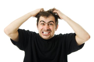 umutsuzluk bir adam çığlık