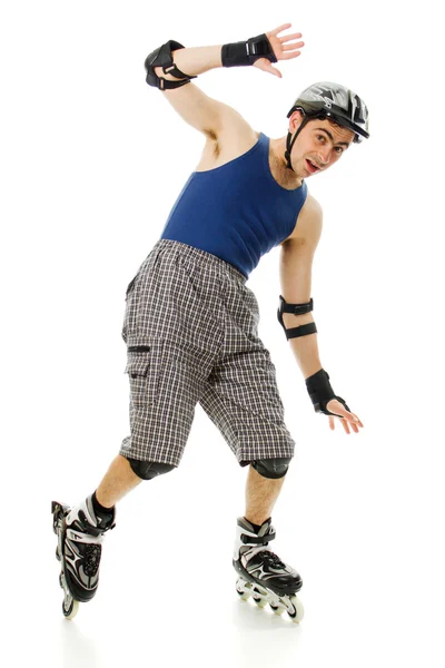 Mann in Rollerblades — Stockfoto