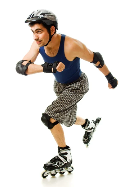 Man in roller blades — Stock Photo, Image