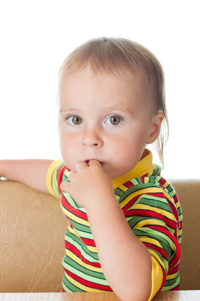 Cute baby thinking — Stock Photo, Image