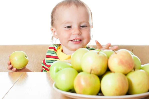 Apple їжа дитини — стокове фото