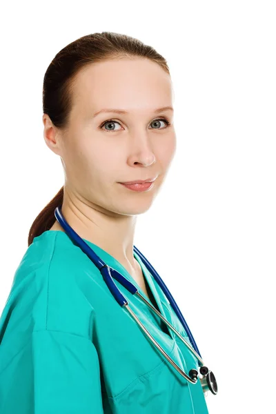 Hermosa mujer doctora sonriendo — Foto de Stock