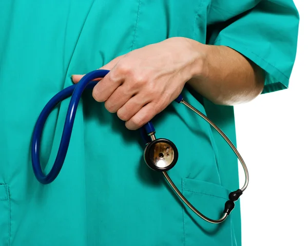 Doctor hand with stethoscope — Stock Photo, Image