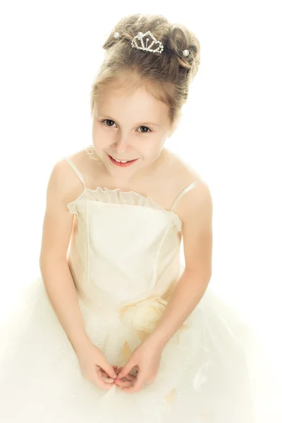 Menina bonita em um vestido — Fotografia de Stock