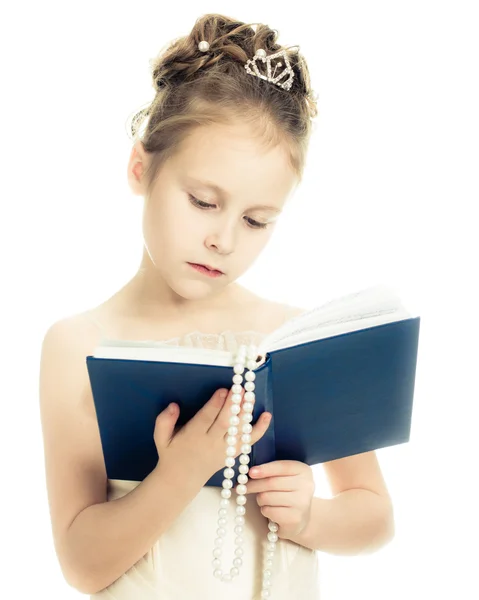 Pretty beautiful girl with a prayer book. — Stock Photo, Image