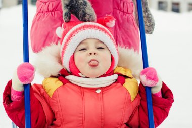 Bebek kış açık.