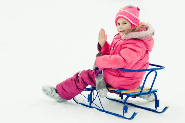 Bebé invierno al aire libre . — Foto de Stock