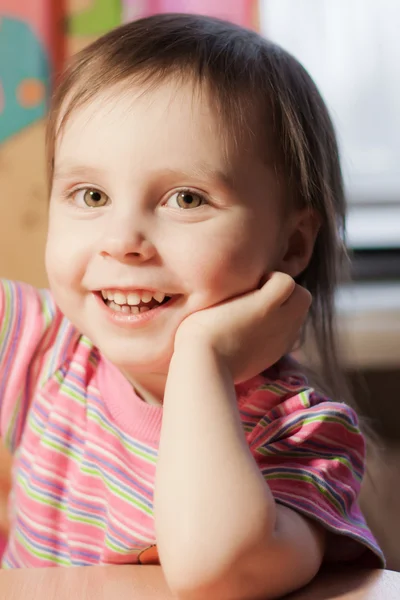 Little child smiles — Stock Photo, Image