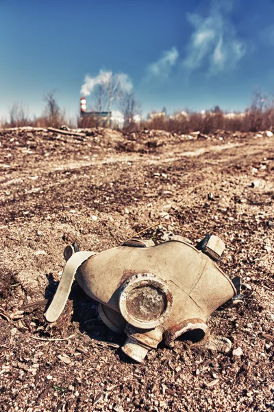Máscara de gás velha — Fotografia de Stock