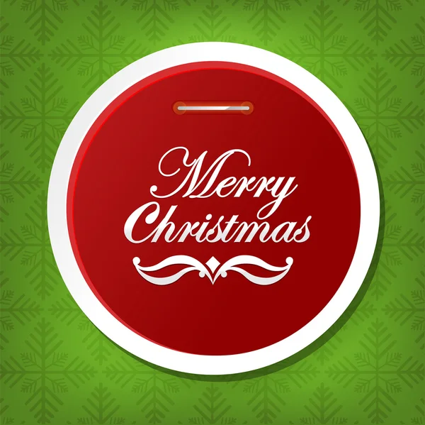 Merry christmas sticker — Stockvector