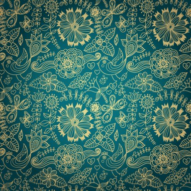 Seamless floral background. clipart