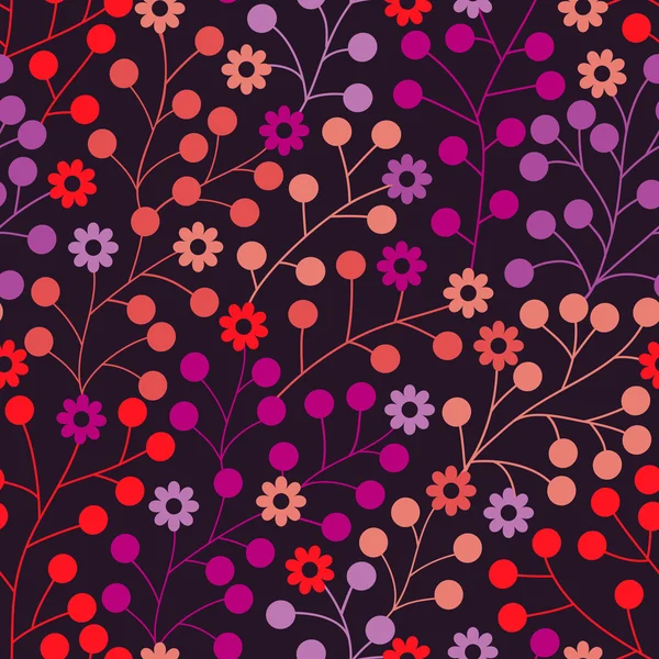Seamless floral background. — Stock Vector